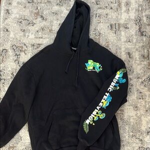 MTV Black Hoodie with Vibrant Graphics